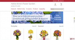 Desktop Screenshot of hattieannesflowers.com