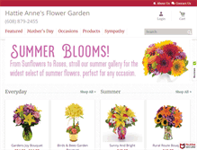Tablet Screenshot of hattieannesflowers.com
